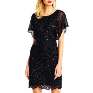 Adrianna Papell Beaded Sequin-Embellished Dress